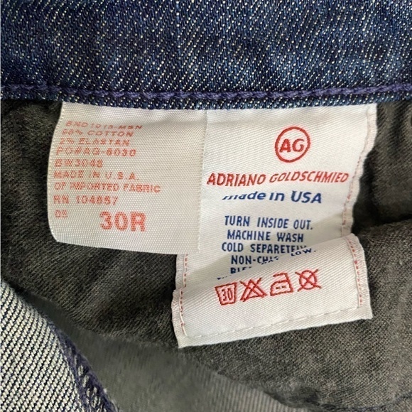AG Adriano Goldschmied The Angel Womans Bootcut Jeans Size 30R Blue Mid Wash - Picture 11 of 14